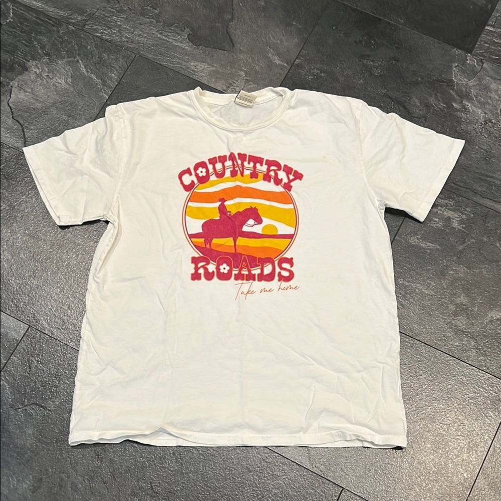 Country Road White T-Shirt